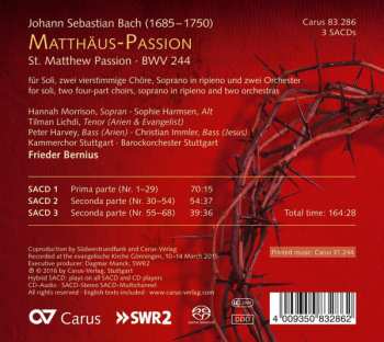 3SACD Johann Sebastian Bach: Matthäus-Passion St. Matthew Passion - BWV 244 DLX | LTD 337263