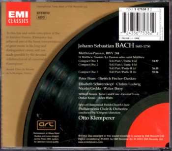 3CD Johann Sebastian Bach: Matthäus-Passion = St Matthew Passion = La Passion Selon Saint Matthieu 437805
