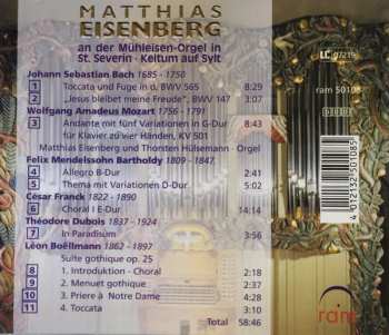 CD Johann Sebastian Bach: Matthias Eisenberg An Der Mühleisen-Orgel In St. Severin - Keitum  Auf Sylt 408093