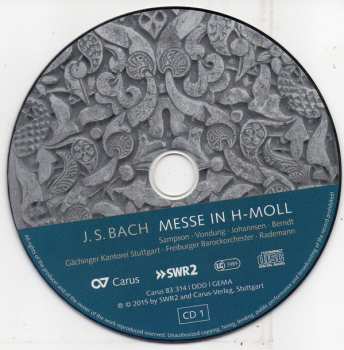 2CD Johann Sebastian Bach: Messe In H-Moll / Mass In B Minor - BWV 232 118564