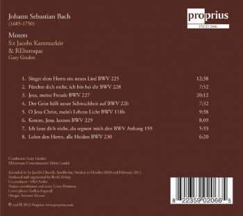 CD Johann Sebastian Bach: Motets 111682