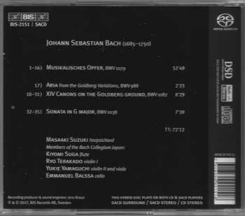 SACD Johann Sebastian Bach: Musikalisches Opfer / Musical Offering 309436