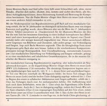 CD Johann Sebastian Bach: Die 6 Motetten BWV 225-230 430462
