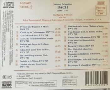 CD Johann Sebastian Bach: Organ Chorales BWV 714, 717-718, 720, 722, 724-725, 733, 734-735, 737-738, 741 / Preludes And Fugues BWV 551, 533, 569, 575 / Fantasia BWV 563 319376