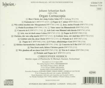 CD Johann Sebastian Bach: Organ Cornucopia 290587