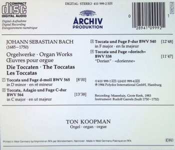 CD Johann Sebastian Bach: Orgelwerke - Organ Works - Œuvres Pour Orgue - Toccaten & Fugen 426016