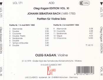 CD Johann Sebastian Bach: Partiten Für Violine Solo BWV 1002 & No. 2 BWV 1004 474773