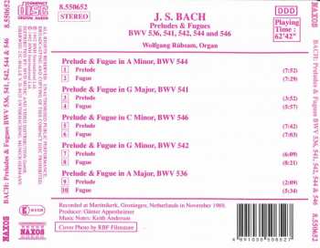 CD Johann Sebastian Bach: Preludes & Fugues: BWV 536, 541, 542, 544 And 546 231772