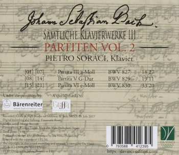 CD Johann Sebastian Bach: Sämtliche Klavierwerke III - Partiten Vol. 2 420511