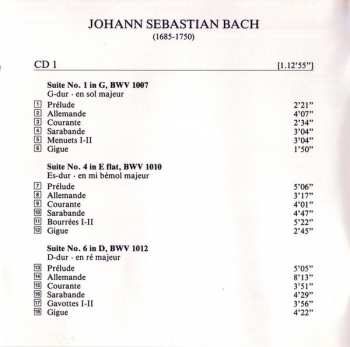 2CD Johann Sebastian Bach: Die Suiten Für Violoncello Solo BWV 1007-1012 426835
