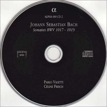 2CD Johann Sebastian Bach: Sei Suonate À Cembalo Certato È Violino Solo 318473