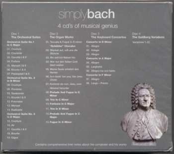 4CD Johann Sebastian Bach: Simply Bach  323646