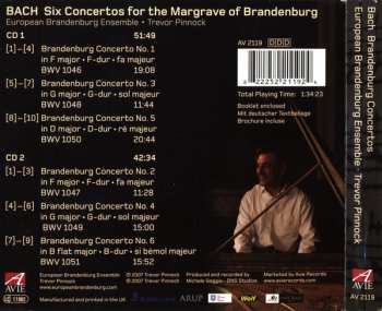 2CD Johann Sebastian Bach: Six Concertos For The Margrave Of Brandenburg 176826