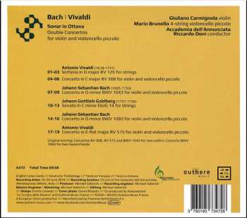 CD Johann Sebastian Bach: Sonar In Ottava - Double Concertos For Violin And Violoncello Piccolo 112651