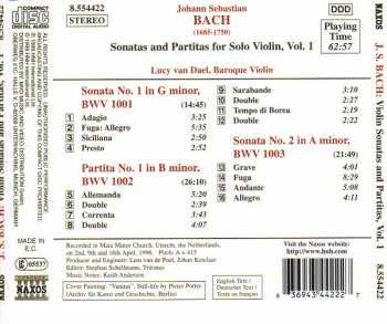 CD Johann Sebastian Bach: Sonatas And Partitas For Solo Violin Volume 1 320679