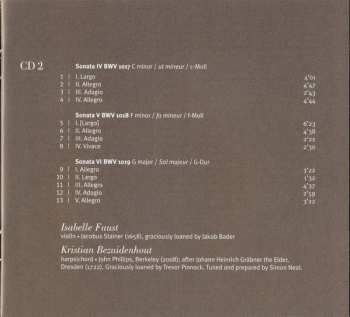 2CD Johann Sebastian Bach: Sonatas For Violin & Harpsichord 33493