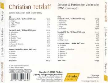 2CD Johann Sebastian Bach: Sonatas & Partitas For Violin Solo, BWV 1001–1006 349396