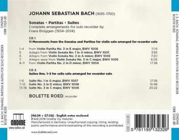 2CD Johann Sebastian Bach: Sonatas, Partitas & Suites (Complete Arrangements For Solo Recorder) 314161