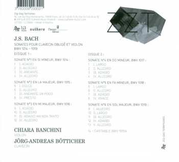 2CD Johann Sebastian Bach: Sonates Pour Clavecin Obligé et Violon BWV 1014 - 1019  320318