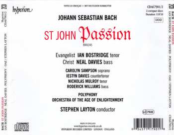 2CD Johann Sebastian Bach: St John Passion BWV245 340804