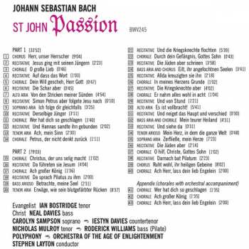 2CD Johann Sebastian Bach: St John Passion BWV245 340804