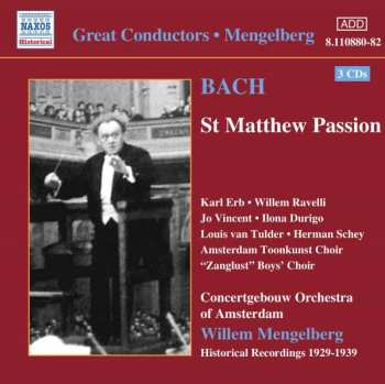 Album Johann Sebastian Bach: St Matthew Passion