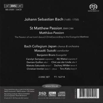 2SACD Johann Sebastian Bach: St. Matthew Passion 187917
