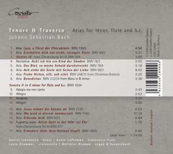 CD Johann Sebastian Bach: Tenore & Traverso - Arias For Tenor Flute & B.C. 344608
