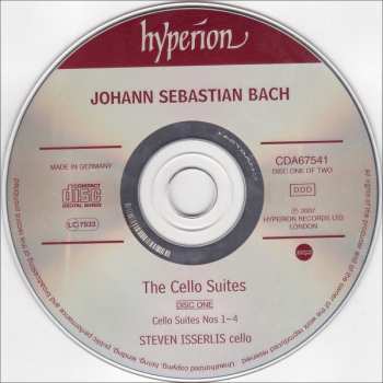 2CD Johann Sebastian Bach: The Cello Suites 194539