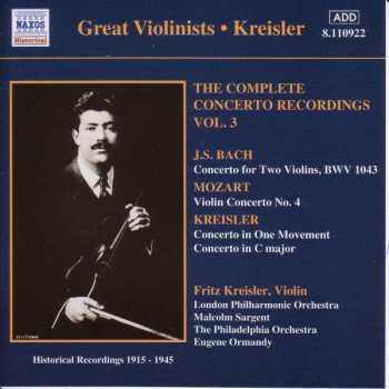 Johann Sebastian Bach: The Complete Concerto Recordings Vol. 3