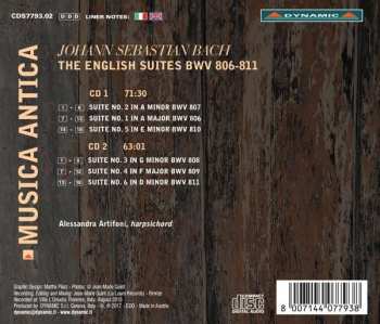 2CD Johann Sebastian Bach: The English Suites, BWV 806-811 329028