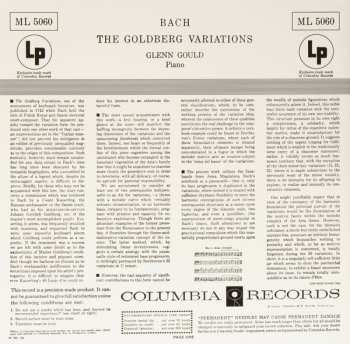 LP Johann Sebastian Bach: The Goldberg Variations