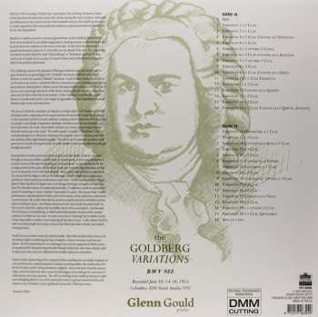 LP Johann Sebastian Bach: The Goldberg Variations 1955 Recording