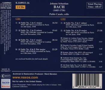 2CD Johann Sebastian Bach: Cello Suites Nos. 1-6 297841