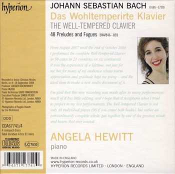 4CD/Box Set Johann Sebastian Bach: The Well-Tempered Clavier 184272
