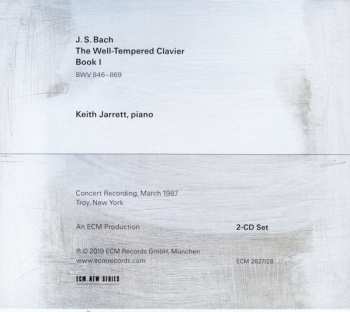 2CD Johann Sebastian Bach: The Well-Tempered Clavier Book I 113336