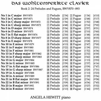 2CD Johann Sebastian Bach: The Well-Tempered Clavier / Das Wohltemperirte Clavier - Book 2 321249
