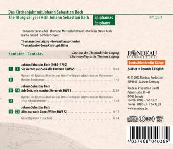 CD Johann Sebastian Bach: Kantaten • Cantatas BWV 3, 65, 72 404362