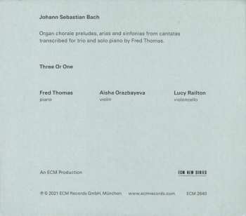 CD Johann Sebastian Bach: Three Or One 92849