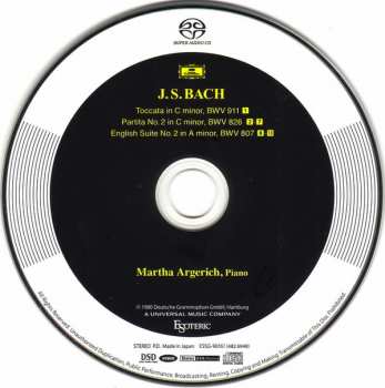 SACD Johann Sebastian Bach: Toccata BWV 911 ∙ Partita BWV 826 ∙ Englische Suite No.2 BWV 807 494527