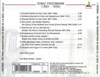 CD Johann Sebastian Bach: Ignaz Friedmann - Piano Transcriptions On Music By J. S. Bach 364952