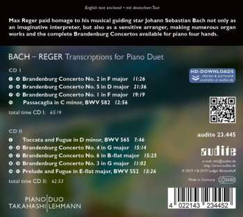 2CD Johann Sebastian Bach: Transcriptions For Piano Duet 235502