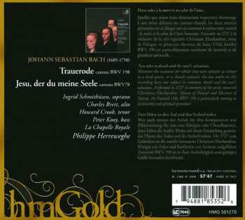 CD Johann Sebastian Bach: Trauerode, Cantate "Jesu, Der Du Meine Seele" 282475