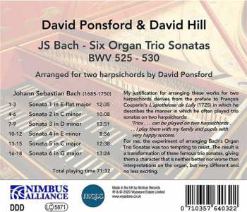 CD Johann Sebastian Bach: Trio Sonatas BWV 525-530 For Two Harpsichords 261698