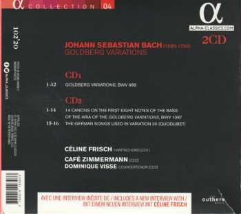 2CD Johann Sebastian Bach: Goldberg Variations 320400