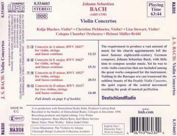 CD Johann Sebastian Bach: Violin Concertos 281478