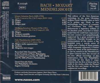 CD Johann Sebastian Bach: Violin Concertos 112214