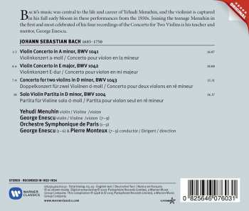 CD Johann Sebastian Bach: Violin Concertos BWV 1041-1041 / Double Concerto BWV 1043 / Partita No 2: Chaconne 290579