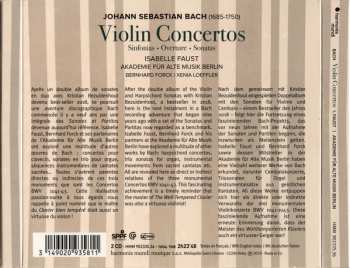 2CD Johann Sebastian Bach: Violin Concertos (Sinfonias · Overture · Sonatas) 105078