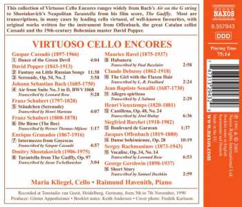 CD Johann Sebastian Bach: Virtuoso Cello Encores 273315